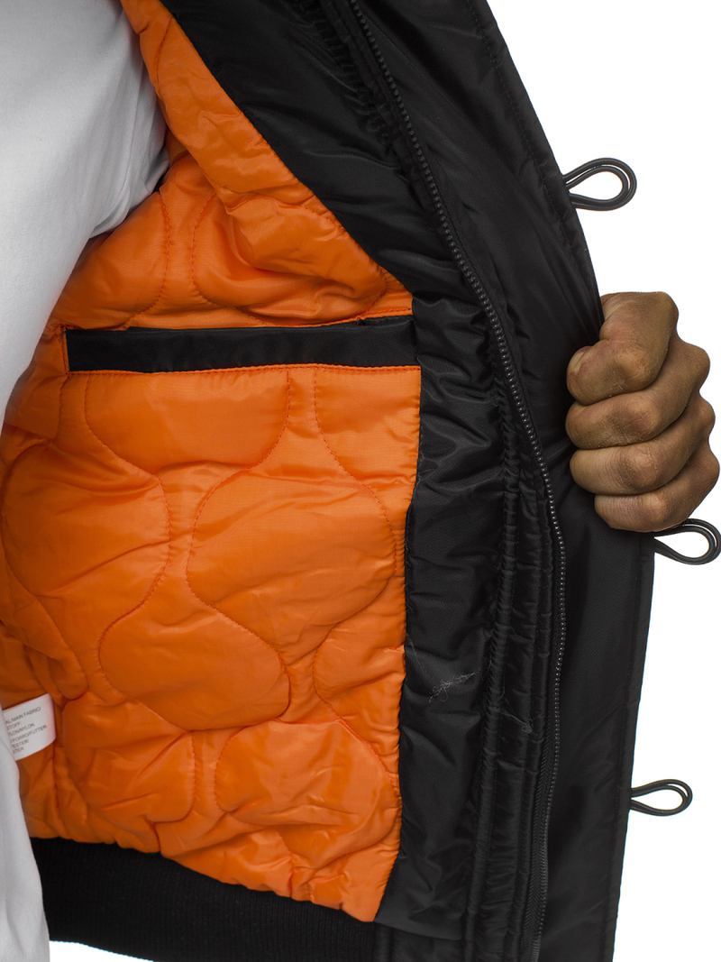 Jachetă bărbați neagră OZONEE O/99123