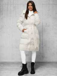 Geacă de femei écru OZONEE JS/5M3253/281