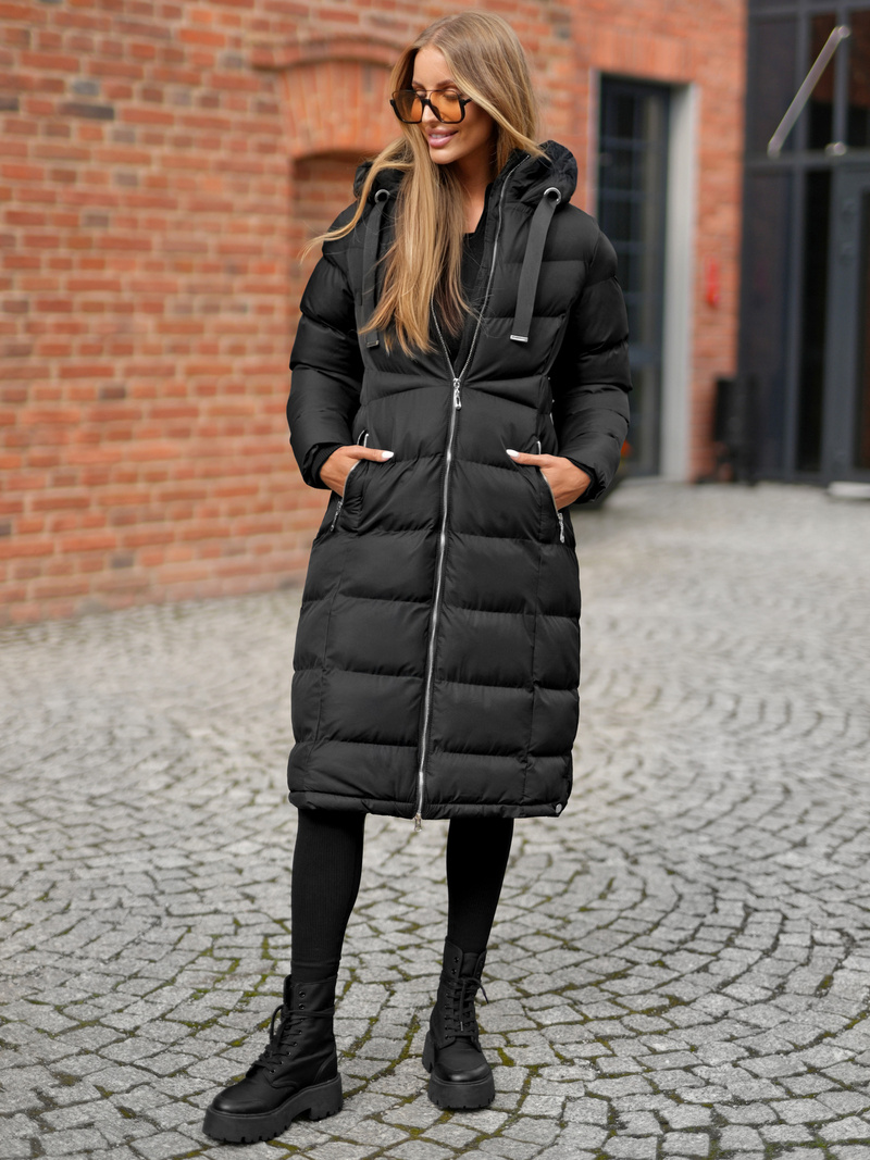 Geacă de femei neagra OZONEE JS/M736/392Z