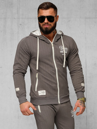 Compleu sport bărbaţi bej-gri OZONEE O/FF5032AB