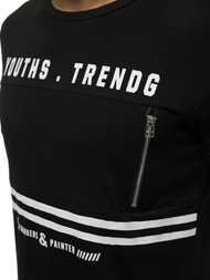 Tricou bărbați negru OZONEE JS/SS10973