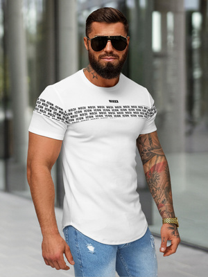 Tricou bărbați albi OZONEE O/B1216