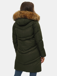 Geacă de iarnă parka femei verde închis OZONEE JS/M731/136