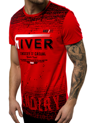 Tricou bărbați rosii OZONEE JS/SS10960