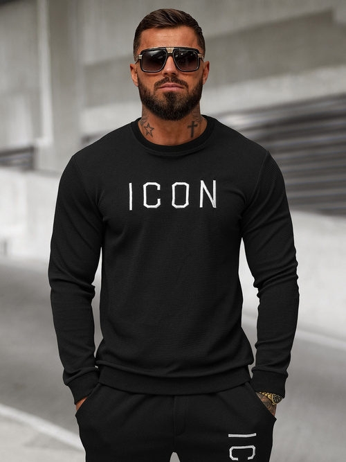 Bluză bărbați neagrăOZONEE O/D7394