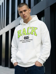 Hanorac bărbați alb OZONEE O/TT30513Z