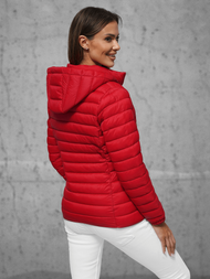 Jachetă de femei roșie OZONEE JS/16M9101/270