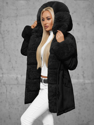 Geacă de iarnă damă neagră OZONEE JS/16M9062/392Z