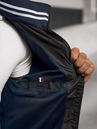 Jachetă de primăvară bărbați neagră OZONEE JS/5M3101/392Z