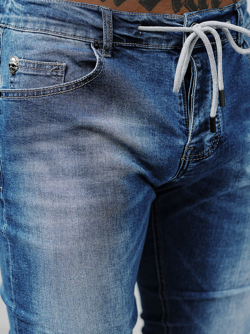 Blugi bărbaţi albaștri deschis OZONEE NB/MP0021BCZ