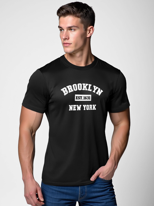 Tricou bărbați negru OZONEE NB/MT3134Z