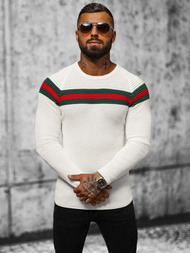 Pulover bărbați écru OZONEE L/2457Z