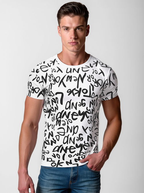 Tricou bărbați alb OZONEE O/T1268/1Z