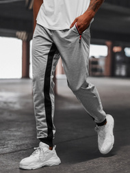 Pantaloni de trening bărbaţi gri OZONEE JS/68K10357Z