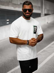 Tricou bărbați alb OZONEE O/3C333
