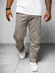 Pantaloni cargo relaxed bărbaţi gri OZONEE O/G3016Z