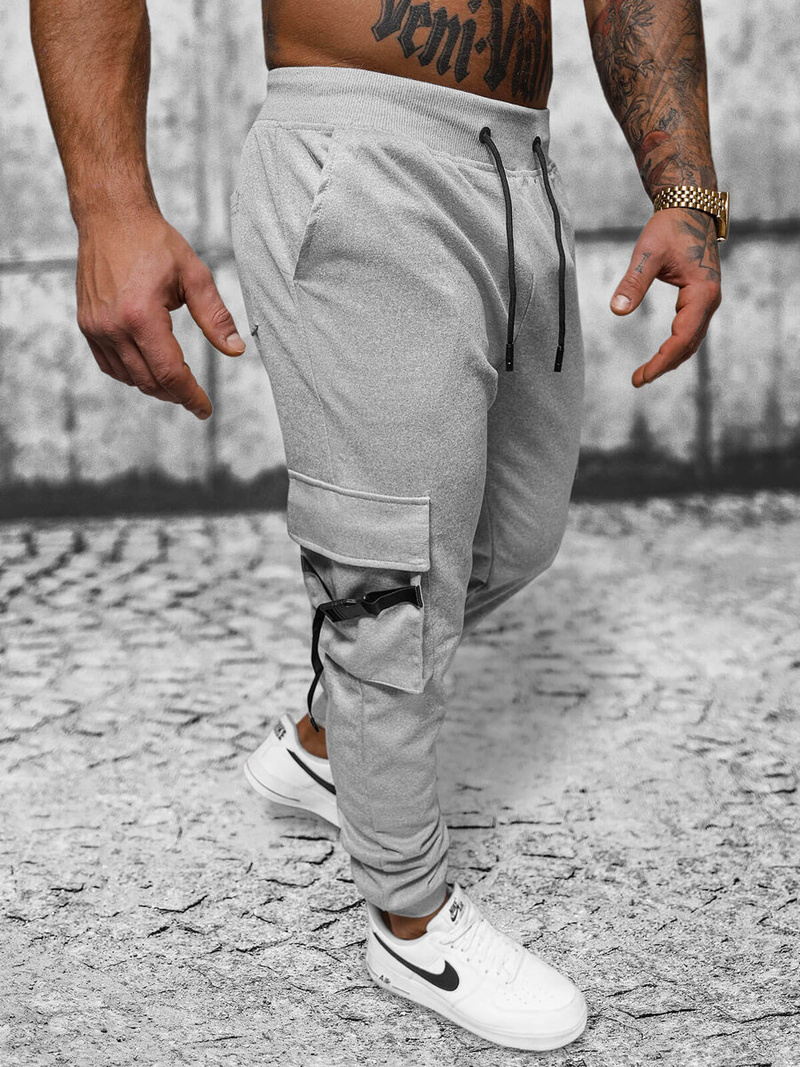 Pantaloni de trening bărbaţi gri OZONEE JS/8K1118/2