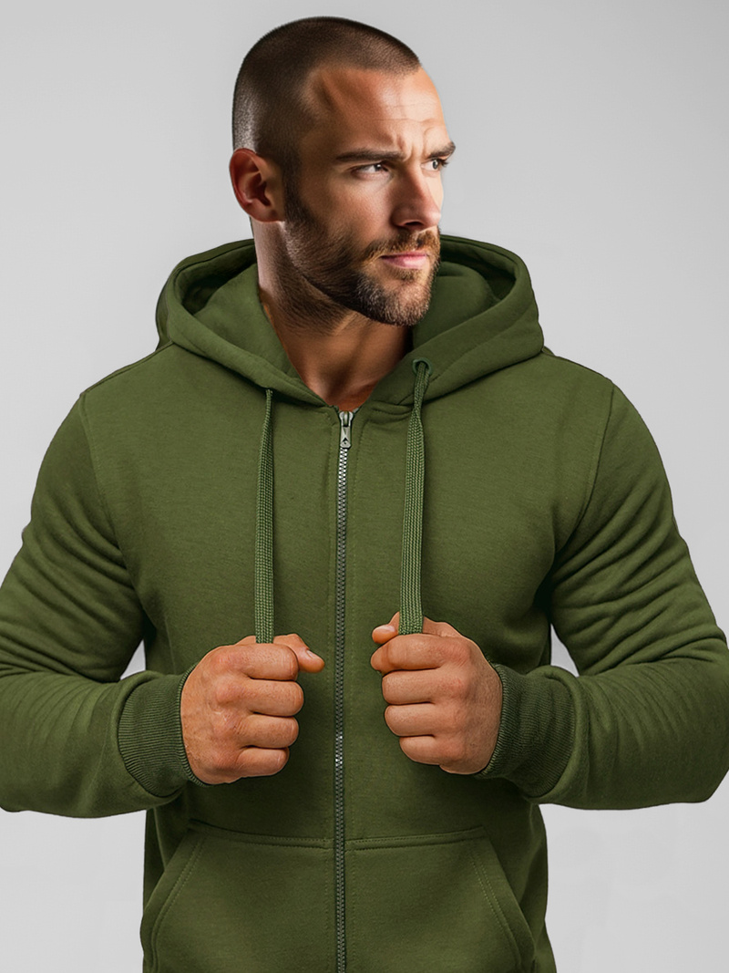 Hanorac bărbați kaki OZONEE JS/2008