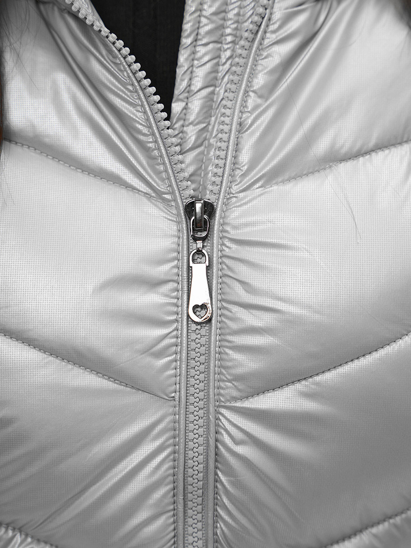 Geacă de iarnă femei argintiu OZONEE JS/M9053/92