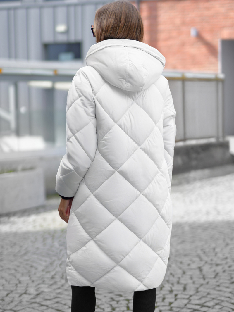 Geacă de femei alb OZONEE JS/5M3168/281Z