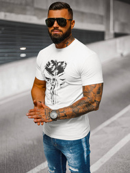 Tricou bărbați alb OZONEE NB/MT3045