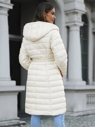 Palton de femei ecru OZONEE JS/5M3159/254