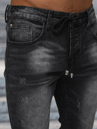 Blugi pentru barbati negri OZONEE NB/MP0063/1N