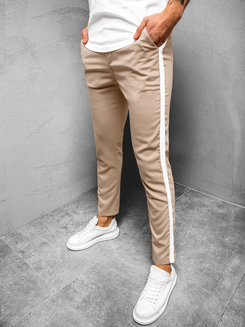 Pantaloni bărbaţi bej OZONEE DJ/5529