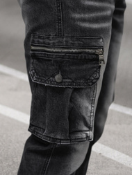 Pantaloni jogger bărbați negri OZONEE NB/MP0108N