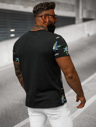 Tricou bărbați negru OZONEE O/T136/3