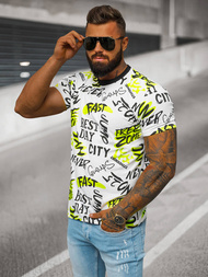 Tricou bărbați alb OZONEE JS/8T1210/1