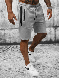 Pantaloni scurți sport bărbați gri OZONEE JS/8K279