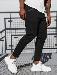 Pantaloni chino bărbaţi negri OZONEE B/20005SPZ