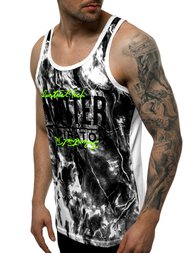 Tricou bărbați alb OZONEE JS/SS11033