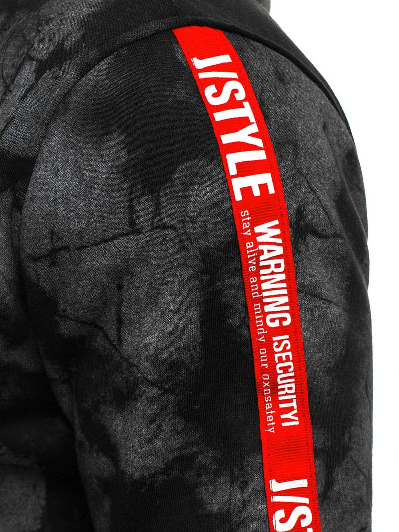 Hanorac bărbați neagră OZONEE JS/DD210Z