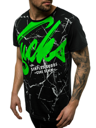 Tricou bărbați neagră OZONEE JS/KS2015