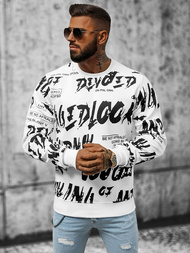 Hanorac bărbați alb OZONEE JS/8B1107/1