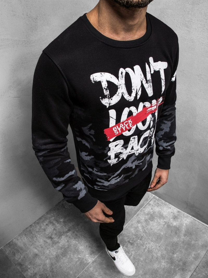 OZONEE JS/DD219Z Hanorac bărbați neagră