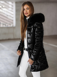 Geacă de femei neagră OZONEE JS/16M9120/392Z