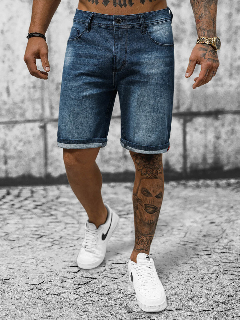 Pantaloni scurti bărbați albaștri închis OZONEE NB/MP0264BS