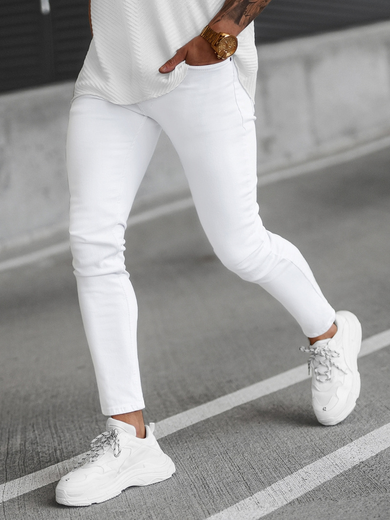 Blugi Bărbaţi Albi OZONEE E/5348/01Z