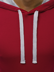 Tricou cu glugă bărbați bordo OZONEE O/1273Z