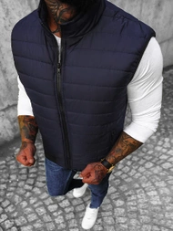 Vestă bărbați albastru marin OZONEE JS/MY77Z