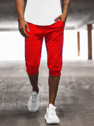 Pantaloni scurți sport bărbați rosii OZONEE JS/XW07/18Z