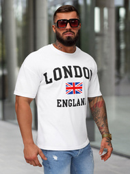 Tricou bărbați alb OZONEE JS/8B1373/1