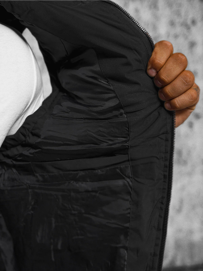 Vestă bărbați neagră OZONEE JS/84M3028/392