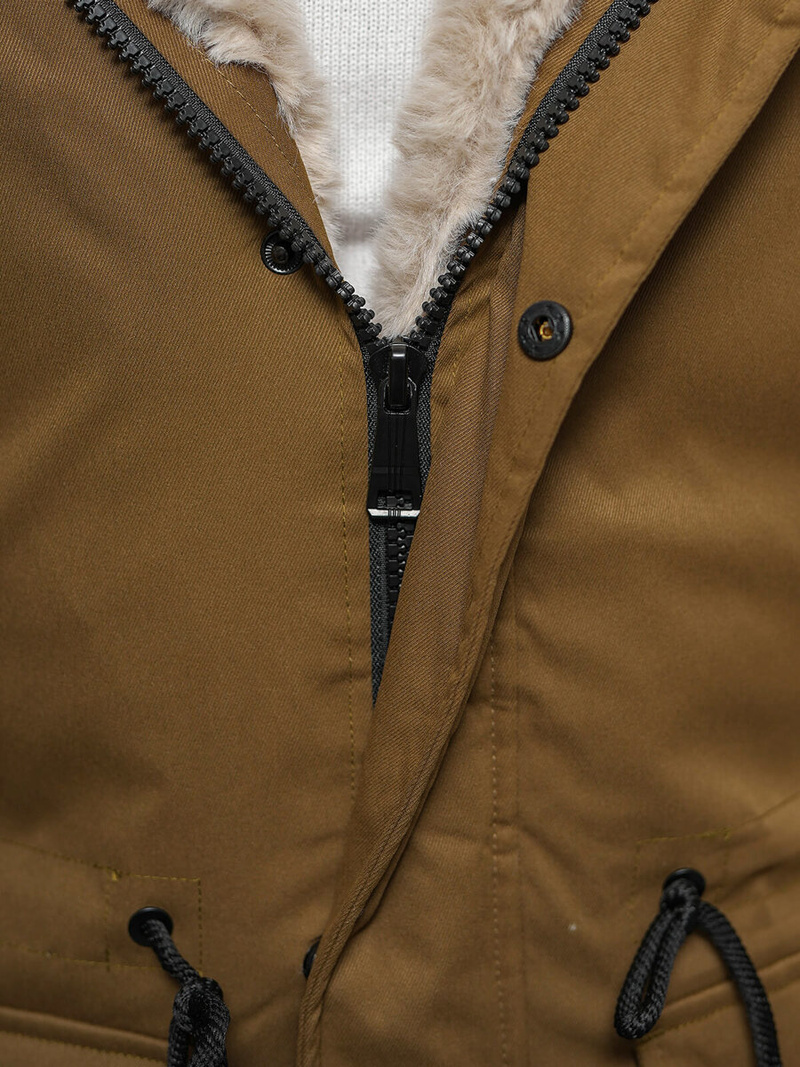 Geacă de iarnă parka bărbați camel OZONEE JS/22M317/84