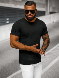 Tricou bărbați negru OZONEE O/T1278/3