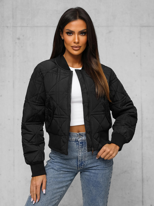 Geacă de femei neagra OZONEE JS/16M9227/392