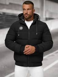 Geacă de iarnă parka bărbați neagră OZONEE JS/31M5026/392